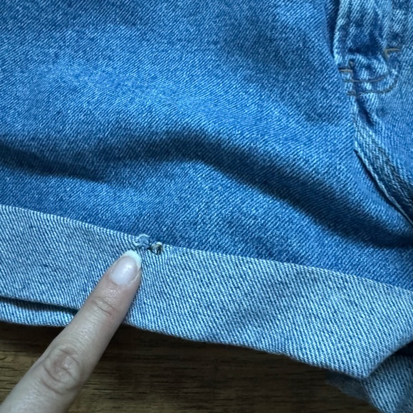 1990’s Y2K Jordache vintage deadstock raw denim high waisted jean zip shorts - Picture 6 of 14